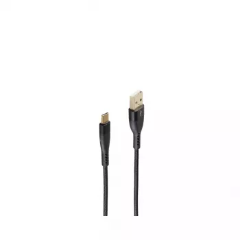 USB Cable ShiverPeaks BS20-71025 1m USB 2.0 USB A USB C Black