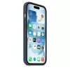 Silicone Case Cover Apple iPhone 15 MagSafe Storm Blue
