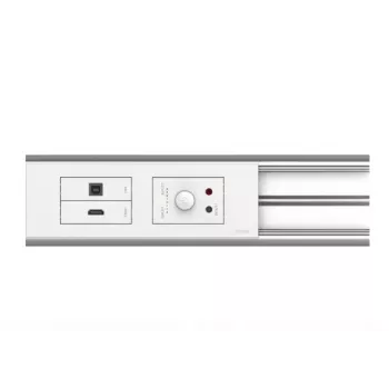 Cable box VISION TC3 SURRBE65 for desk, white, 210×68×28 mm, 1 pc