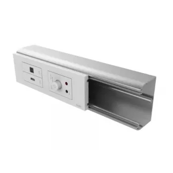 Cable box VISION TC3 SURRBE65 for desk, white, 210×68×28 mm, 1 pc