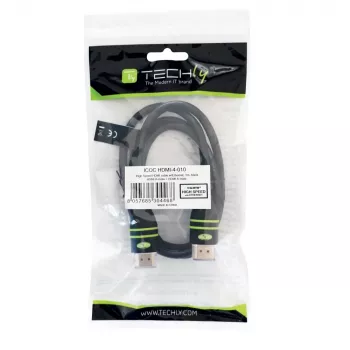 Techly 5m High Speed HDMI Cable with Ethernet A/A M/M Black ICOC HDMI-4-050