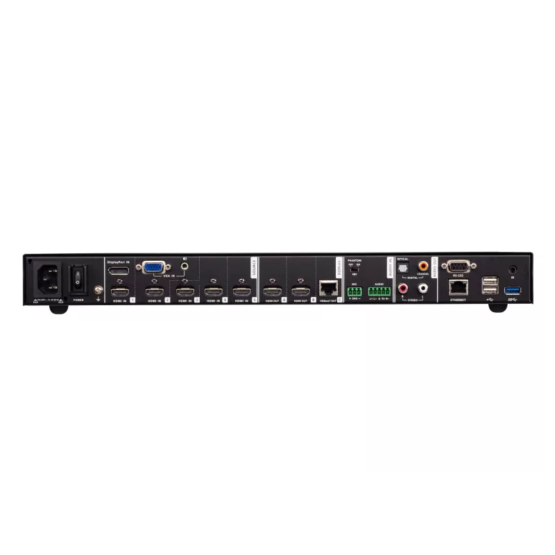 ATEN 7 x 3 Presentation Switch, HDMI, Metal, Black, 60 Hz, 1080p, 1920 x 1200 pixels