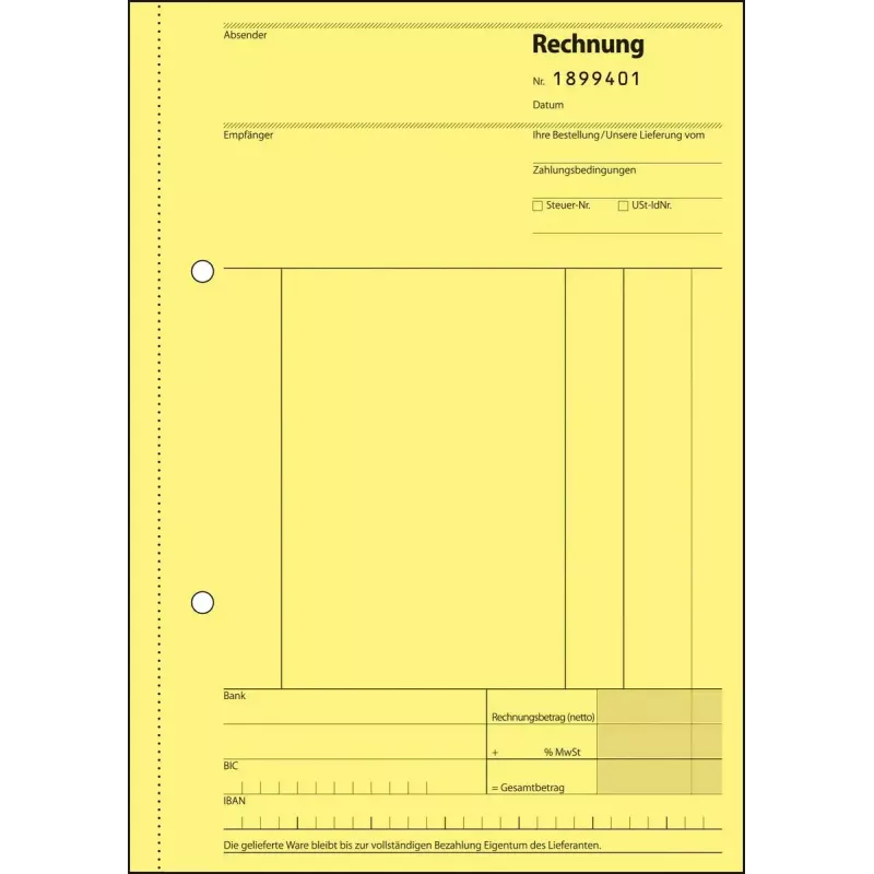 Business Form Sigel SD132 A5 Pink White Yellow 150 Sheets
