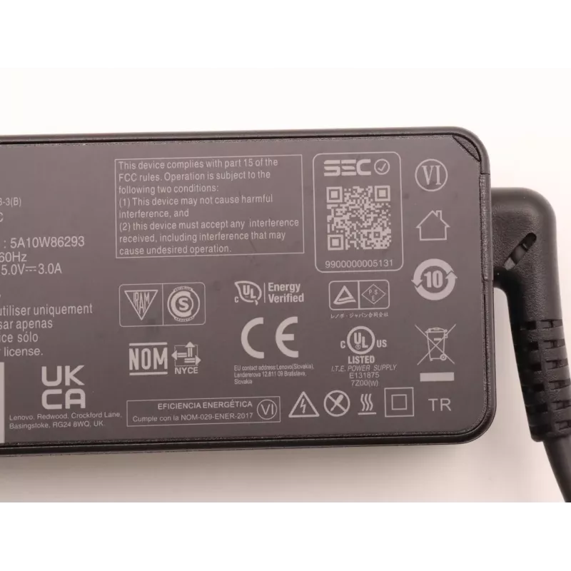 Lenovo 5A10W86293 power adapter/inverter Indoor 45 W Black