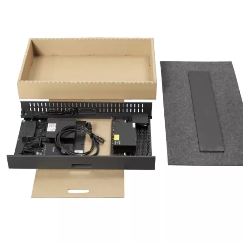 Chief Fusion Storage Cabinet FCASTC – Lockable AV Equipment Enclosure for Fusion Mounts, 30 kg Capacity, Fits 127 cm to 2.18 m Displays, Black