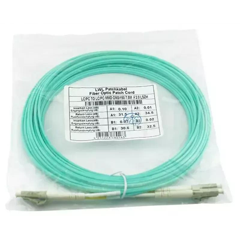 BlueOptics BK839A InfiniBand fibre optic cable 2 m LC Aqua OM3