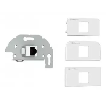 Socket outlet RJ-45 Kindermann 7456000523 Grey White