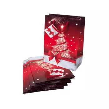 Paper bag Sigel GT023 Red White