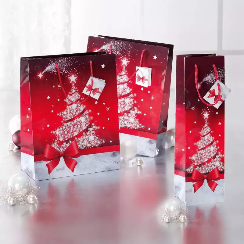Paper bag Sigel GT023 Red White
