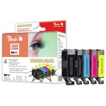 Peach PI100-140 ink cartridge 5 pc(s) Compatible Black, Cyan, Photo black, Yellow