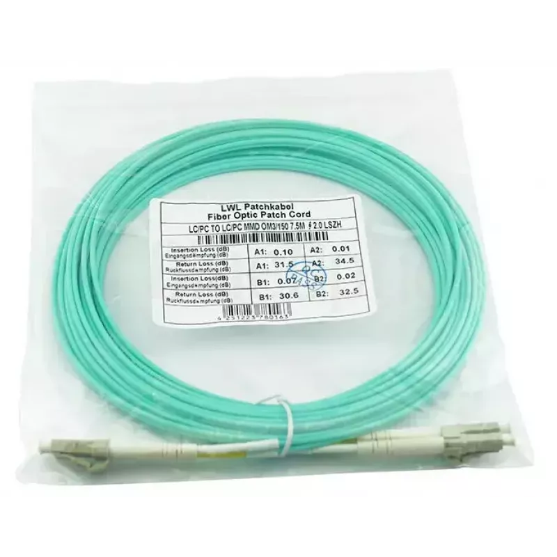 BlueOptics BK840A InfiniBand fibre optic cable 5 m LC Aqua OM3