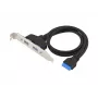 Conceptronic EMRICK11B 19 Pin Female to Dual USB-A Female USB 3.0 Adapter