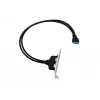 Conceptronic EMRICK11B 19 Pin Female to Dual USB-A Female USB 3.0 Adapter