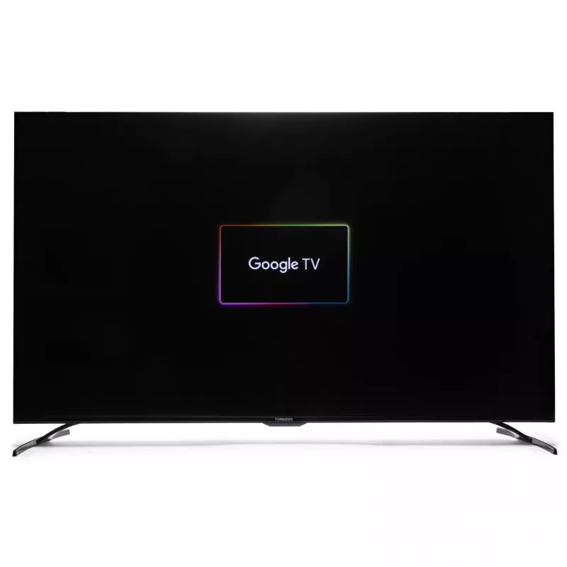 TORNADO 55UA3400X | 55” Frameless 4K UHD Google TV with HDR10 and HLG