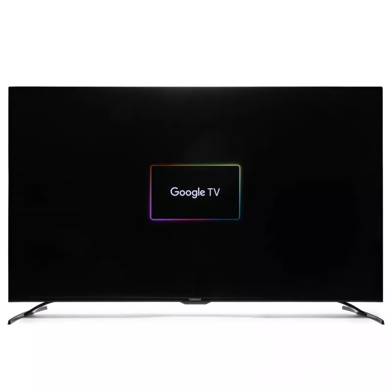 TORNADO 55UA3400X | 55” Frameless 4K UHD Google TV with HDR10 and HLG