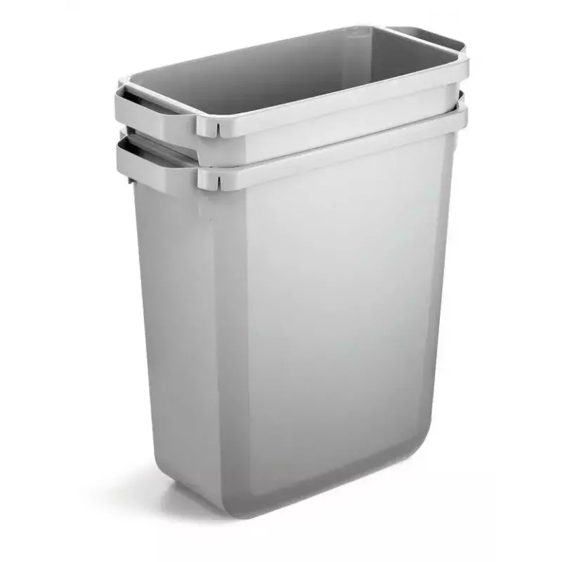 Waste container Durable 1800503050 Rectangular Plastic Grey Width 590 mm Depth 282 mm Height 600 mm