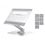 Conceptronic DONN27G, Laptop stand, Silver, Aluminium, 360°, USB 3.2 Gen 1 (3.1 Gen 1) Type-C, 5000 Mbit/s