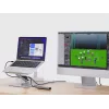 Conceptronic DONN27G, Laptop stand, Silver, Aluminium, 360°, USB 3.2 Gen 1 (3.1 Gen 1) Type-C, 5000 Mbit/s