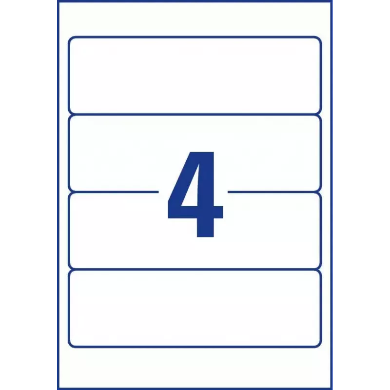 Self-adhesive label Avery L4761-25 Rounded rectangle