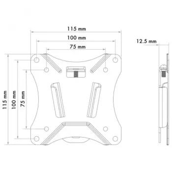Wall Mount Bracket Schwaiger LWHF2725 513 Black