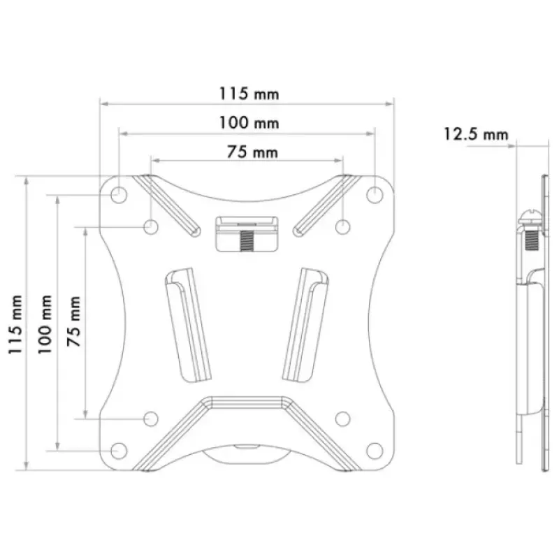 Wall Mount Bracket Schwaiger LWHF2725 513 Black