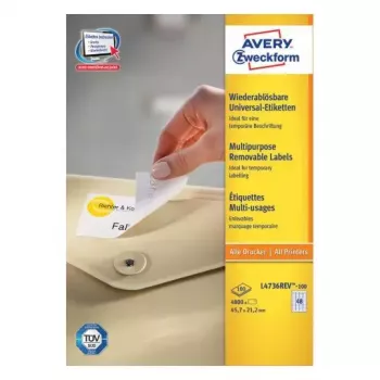 Self-adhesive label Avery L4736REV-100