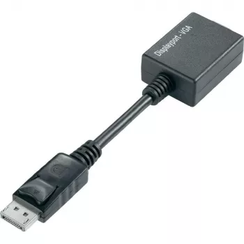 Techly DisplayPort DP to VGA Adapter M F IADAP DSP-250, 0.07 m, DisplayPort, 2 x VGA (D-Sub), Male, Female, 1920 x 1200 pixels