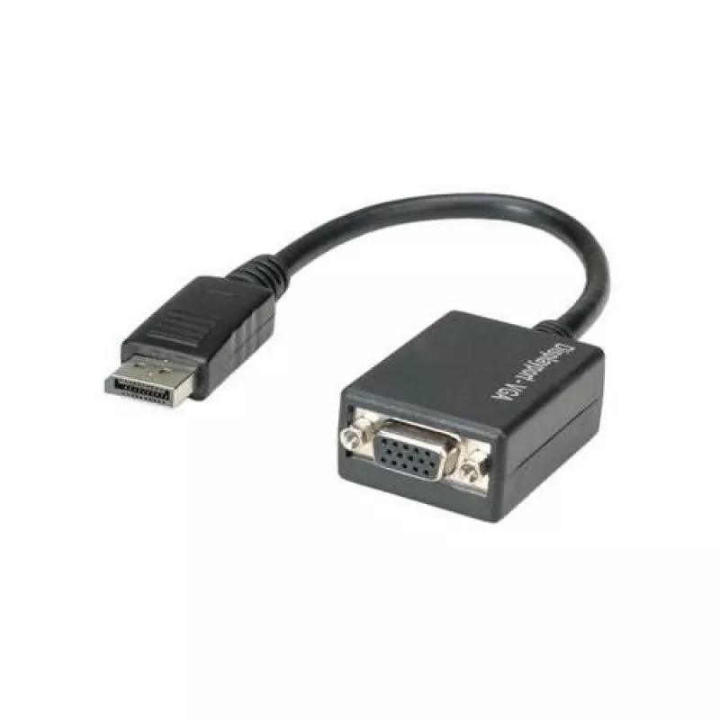 Techly DisplayPort DP to VGA Adapter M F IADAP DSP-250, 0.07 m, DisplayPort, 2 x VGA (D-Sub), Male, Female, 1920 x 1200 pixels