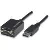 Techly DisplayPort DP to VGA Adapter M F IADAP DSP-250, 0.07 m, DisplayPort, 2 x VGA (D-Sub), Male, Female, 1920 x 1200 pixels