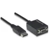 Techly DisplayPort DP to VGA Adapter M F IADAP DSP-250, 0.07 m, DisplayPort, 2 x VGA (D-Sub), Male, Female, 1920 x 1200 pixels