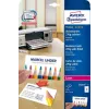 Business card sheets Avery Zweckform C32026-25, 85×54 mm, white cardboard, 25 cards
