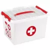 Storage box Sunware Q-line Rectangular Red White