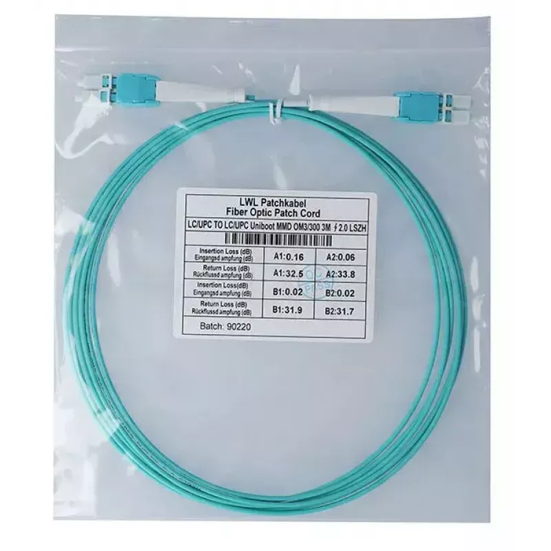 BlueOptics InfiniBand/fibre optic cable 3 m LC LC/APC Aqua