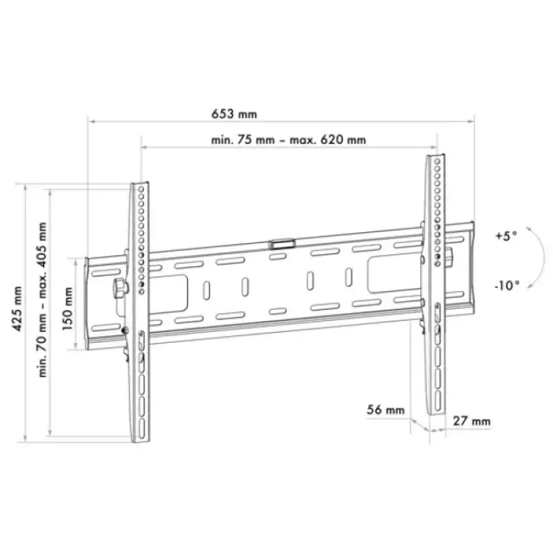 Wall Mount Bracket Schwaiger LWHT7050 513 Black