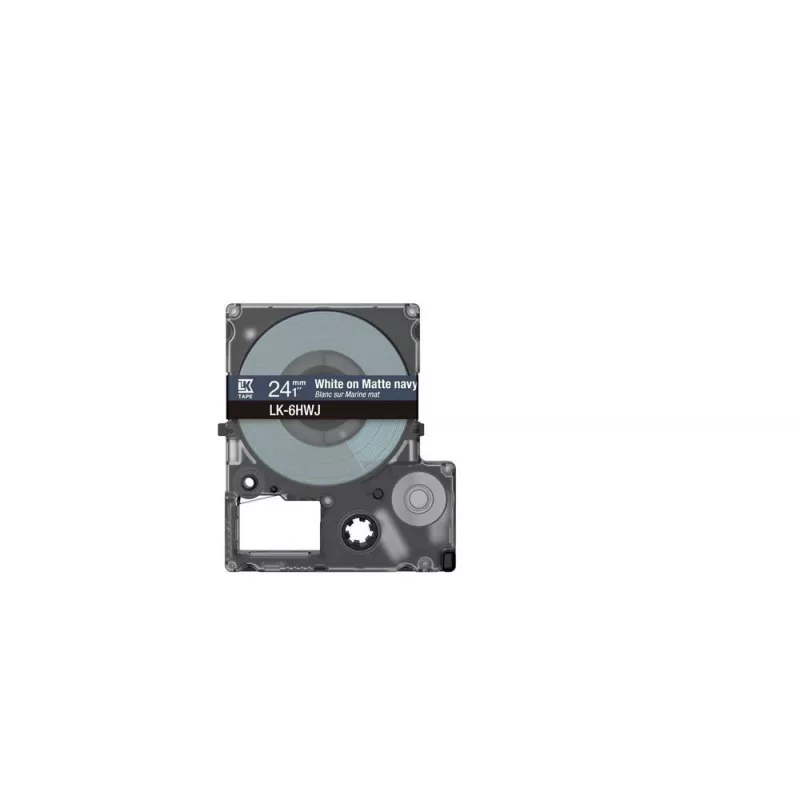 Label Tape Epson LK-6HWJ Navy White Thermal Transfer 2.4 cm