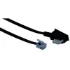 Cable RJ-11 Schwaiger 10m TAE-N Black
