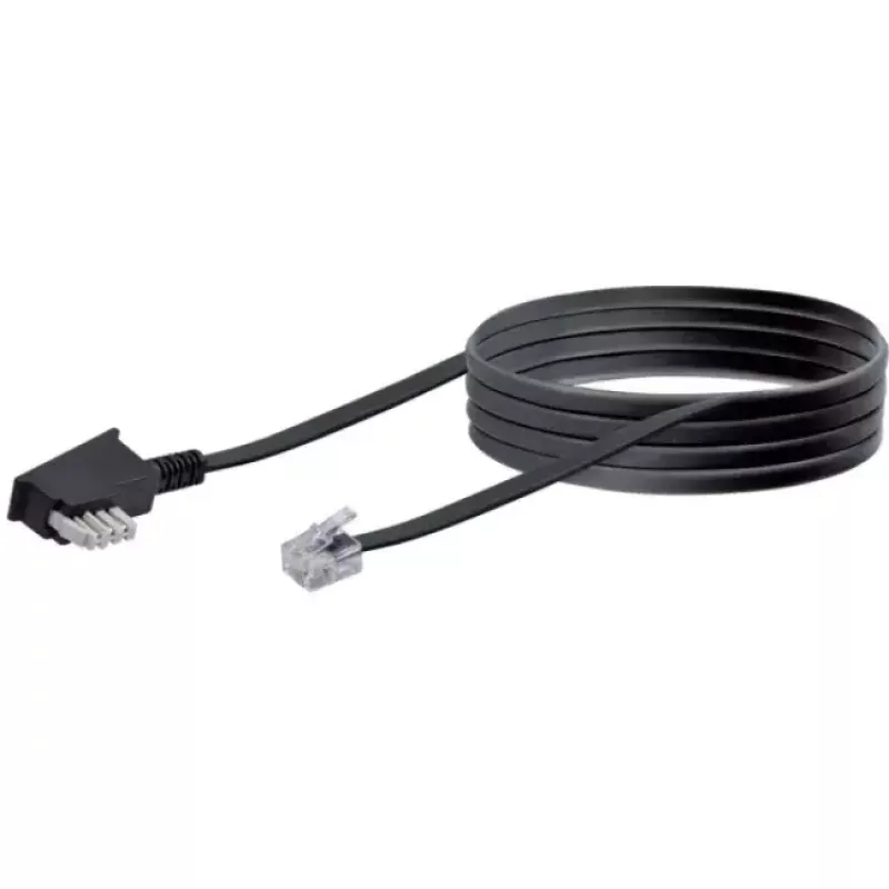 Cable RJ-11 Schwaiger 10m TAE-N Black