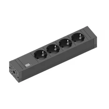 Power Extension Bachmann 420.0017 2m 4 AC Outlets Indoor Black