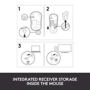 Mouse Logitech M185 swift Wireless Gray