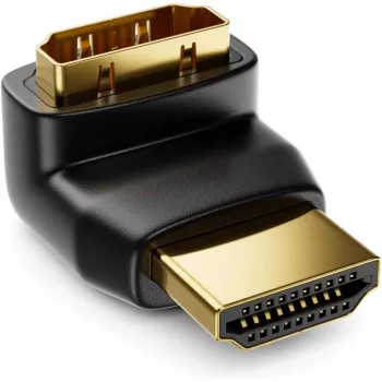 Techly HDMI Adapter M / F Angled L IADAP HDMI-L, HDMI, HDMI, Black