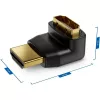 Techly HDMI Adapter M / F Angled L IADAP HDMI-L, HDMI, HDMI, Black