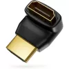 Techly HDMI Adapter M / F Angled L IADAP HDMI-L, HDMI, HDMI, Black