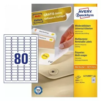 Self-adhesive printer label Avery L4732REV-100
