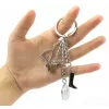 Keyring TROIKA KR13-17/CH Black Brown Silver 46mm 4mm 40g