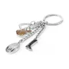 Keyring TROIKA KR13-17/CH Black Brown Silver 46mm 4mm 40g
