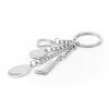 Keyring TROIKA KR13-17/CH Black Brown Silver 46mm 4mm 40g