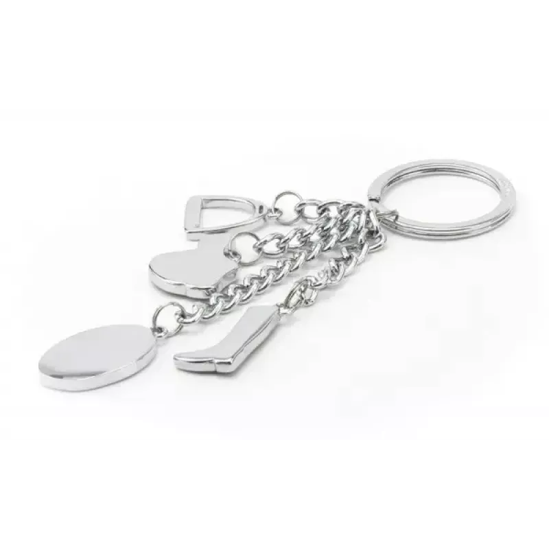Keyring TROIKA KR13-17/CH Black Brown Silver 46mm 4mm 40g