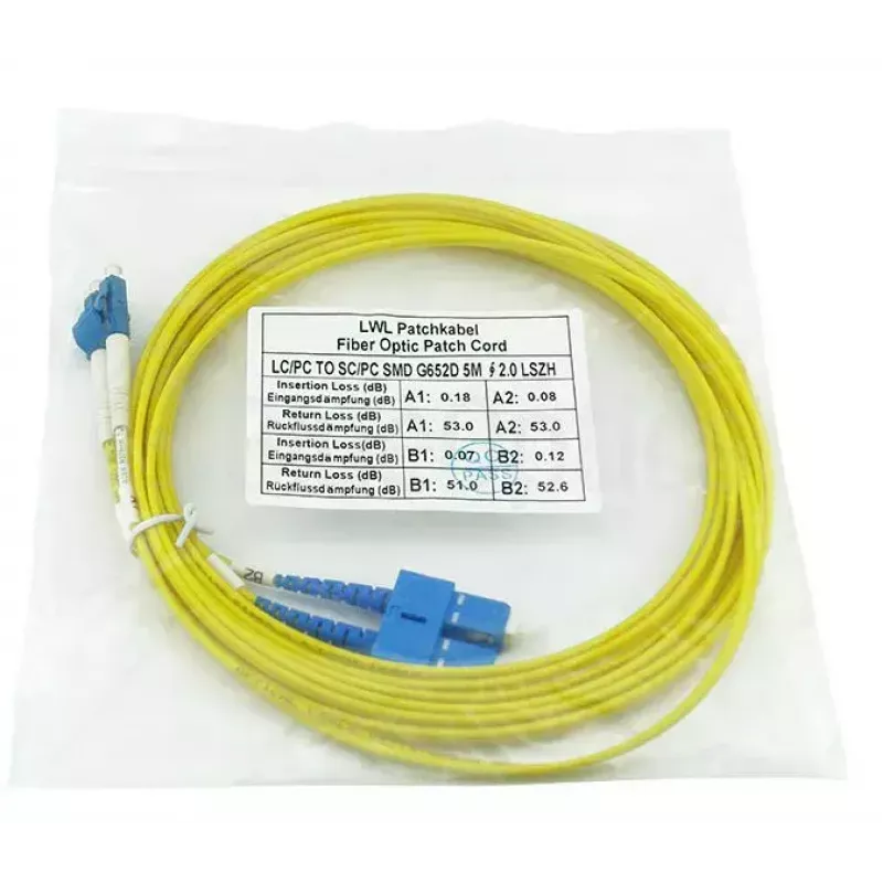 BlueOptics CAB-SMF-LC-SC-1 InfiniBand fibre optic cable 1 m LC/UPC SC/UPC