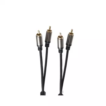 Audio Cable ShiverPeaks BS20-41155 1.5m 2xRCA Black