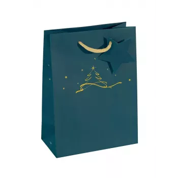Gift wrap bag Sigel GT035 Blue 170x90x230 mm